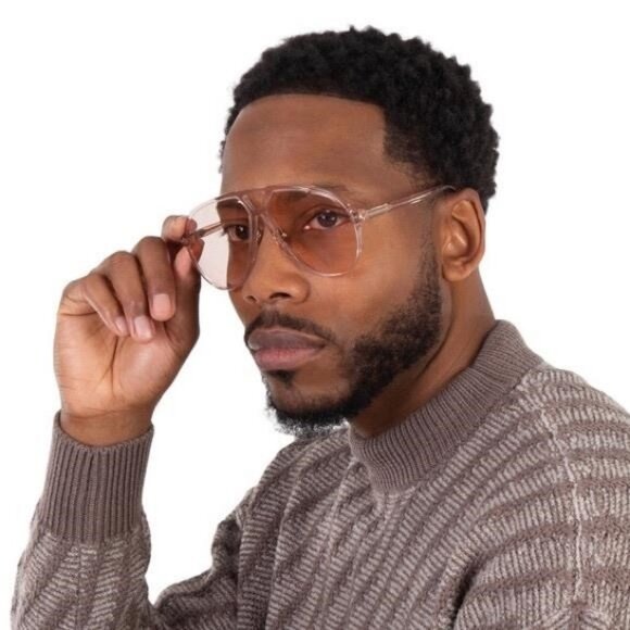 New Authentic Tom Ford FT1061 54E Bertrand Aviator Sunglasses – Luxury Designer - Picture 4 of 11